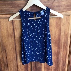 🌞 Dark Blue star tank top